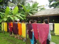 weaving center, weaving class, Luang Prabang, Laos 